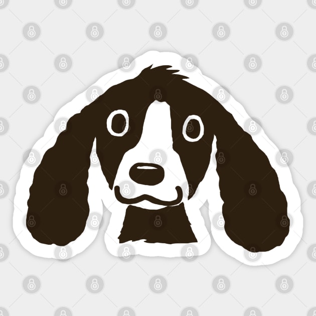 Cute Dog with Long Ears Sticker by Coffee Squirrel